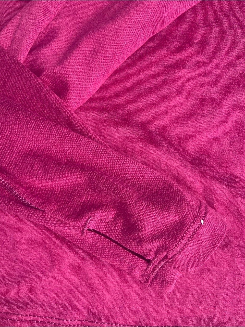 Women’s EZ 1/4-Zip Long Sleeve Top - Fuchsia Pink (cactus flower) - Picture 5 of 8